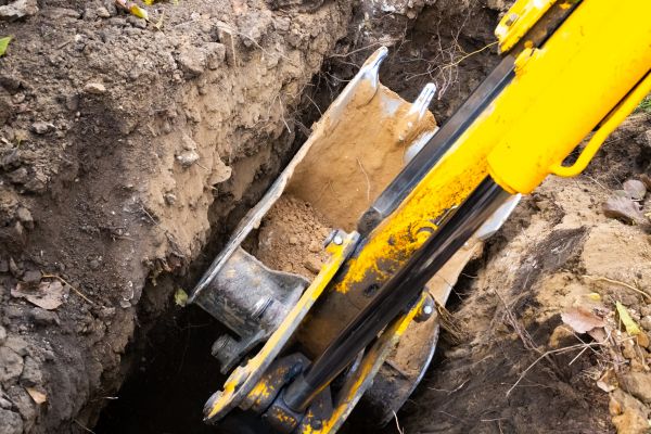 Downspout Trenching in Lebanon